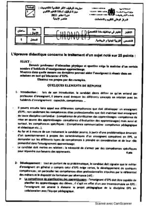 Didactique de l'EPS — 2021